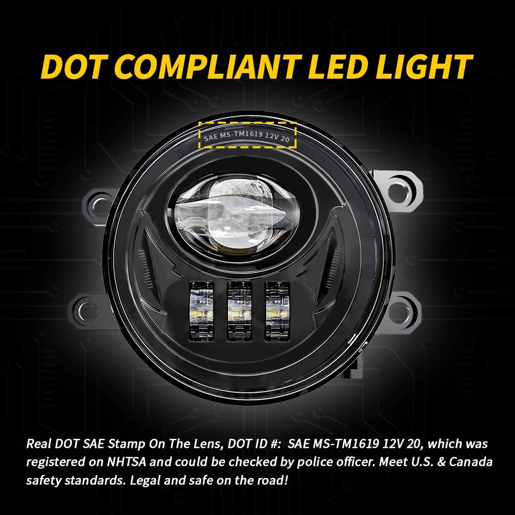 New LED Fog Lights for 2016-2022 Tacoma 2014-2022 4Runner 2014-2019 Tundra Truck - OHMU