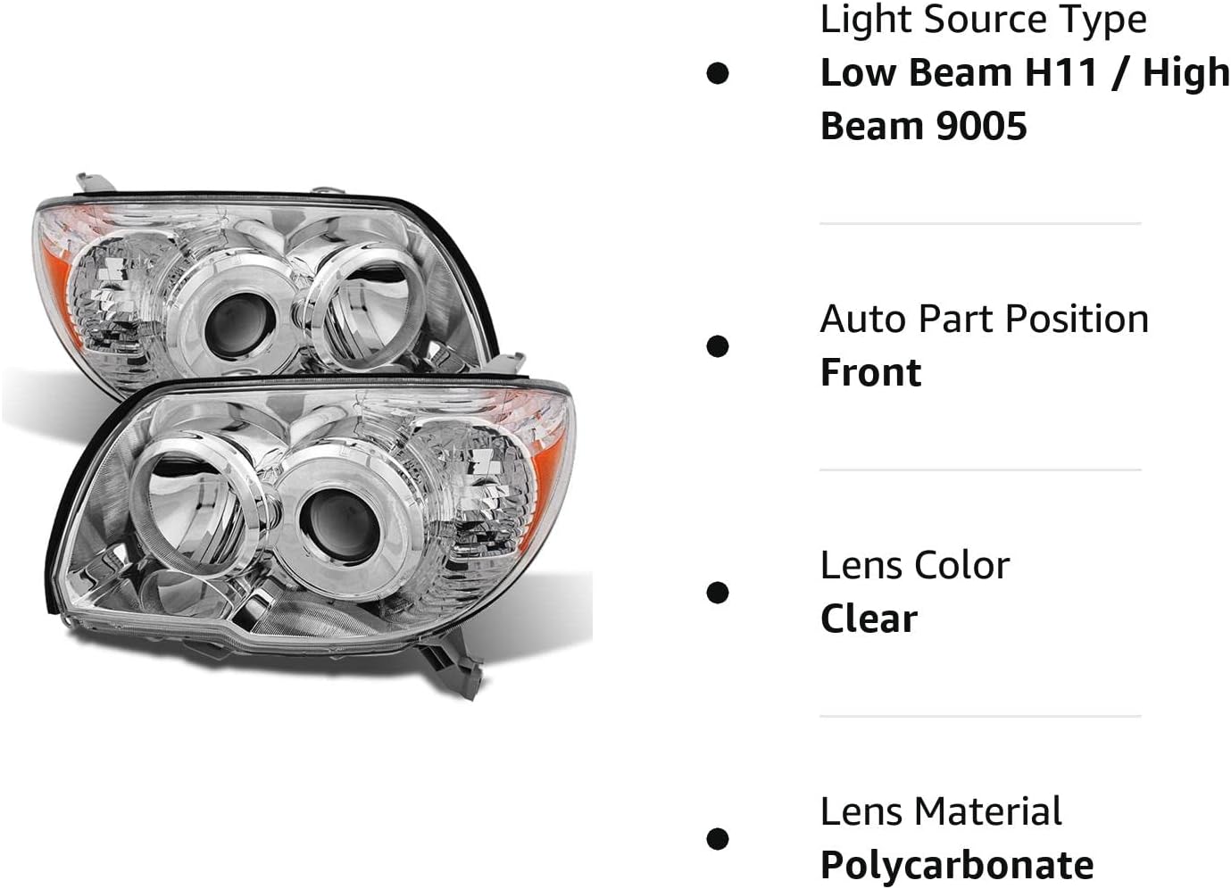 For 2006-2009 Toyota 4Runner 4 Runner Projector Headlights lamp