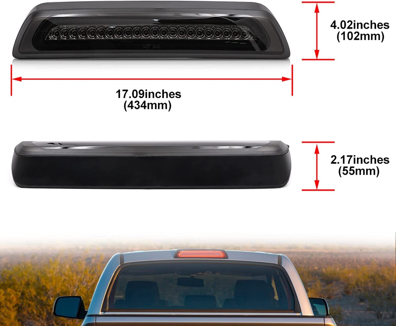 Led Third Brake Light Replacement for 2007-2021 To-yo-ta Tundra XK50 - OHMU