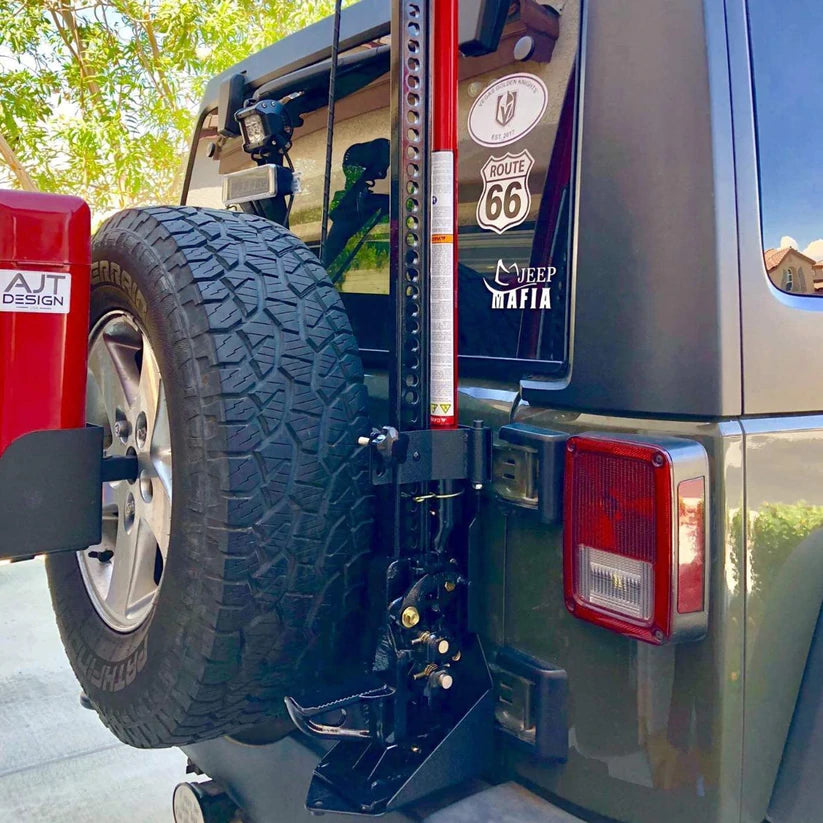 Tailgate High Lift Jack Mount Bracket fit for Jeep Wrangler JK 2007- 2018