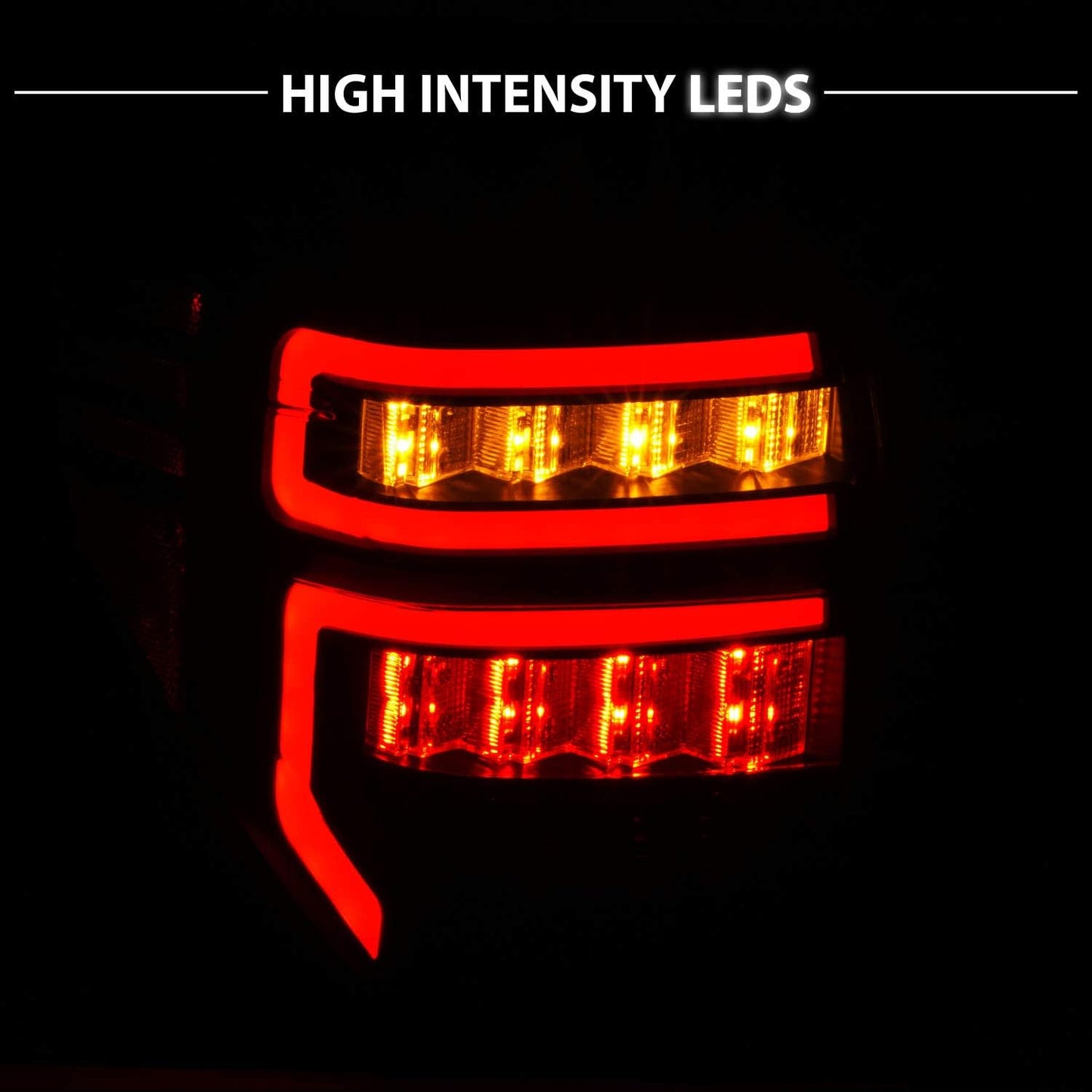 For 2010-2022 Toyota 4 Runner LED Tube Smoke Black Replacement Tail Light Assembly Pair - Passenger and Driver Side - OHMU