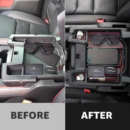 Upgraded Center Console Organizer Tray for 2019-2023 Dodge RAM 1500 2500 3500 - OHMU