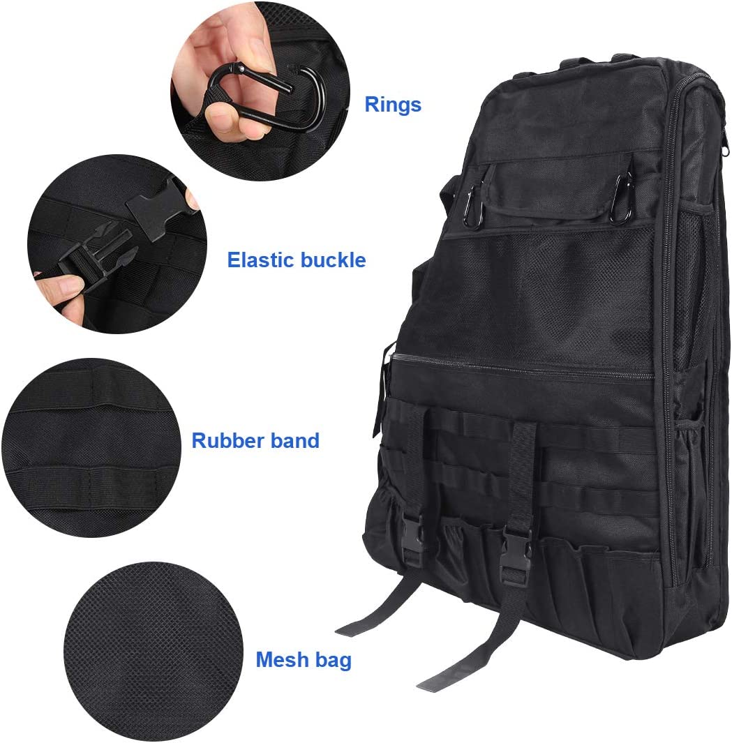 Roll Bar Storage Bag Cargo Cage for 1997-2020 Jeep Wrangler JK TJ LJ & Unlimited JL 4-Door - OHMU
