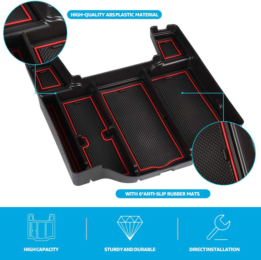 Upgraded Center Console Organizer Tray for 2019-2023 Dodge RAM 1500 2500 3500 - OHMU