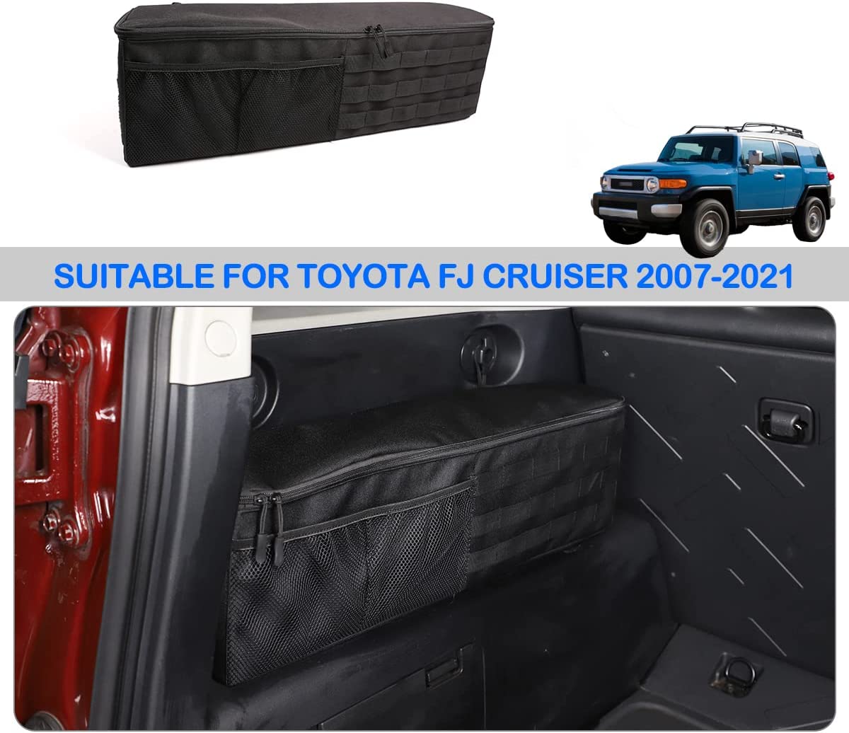 Car Trunk Organizer Compatible with Toyota FJ Cruiser 2007-2021