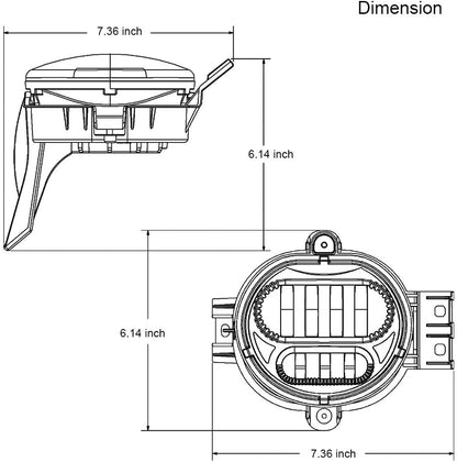 New Version LED Fog Light for Dodge Ram 1500 2002-2008 Dodge Ram 2500/3500