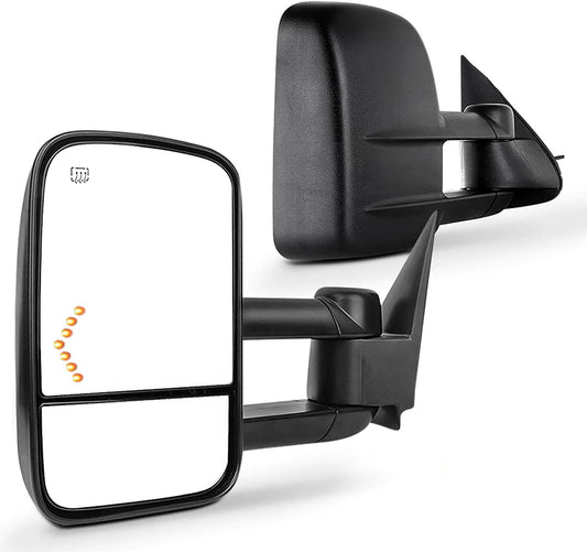 Towing Mirrors with Power Heated Signal for 2003-2007 Chevy for GMC Pickup Truck - OHMU