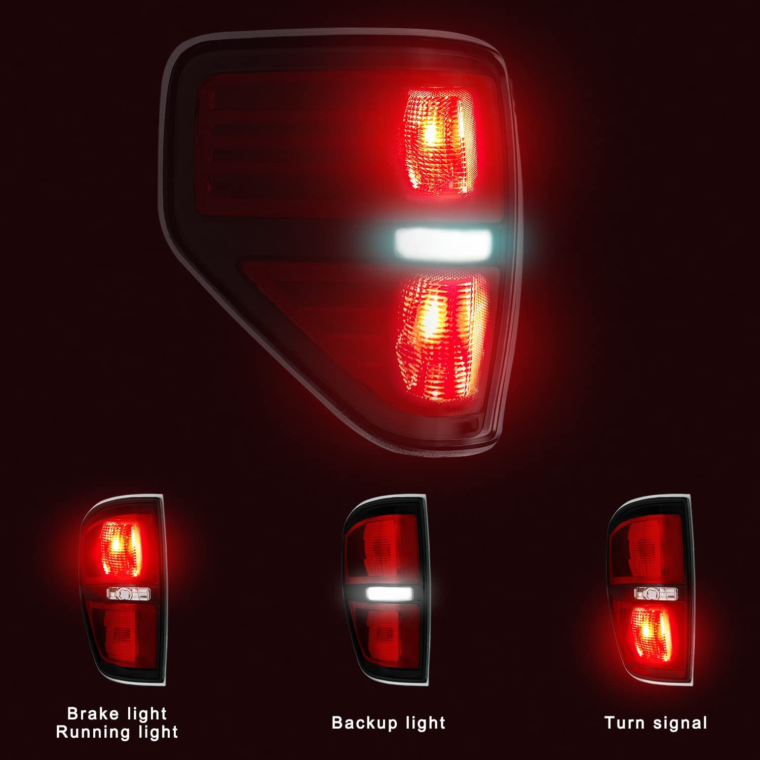 09-14 Ford F-150 Tail Light Assembly（a pair） - OHMU