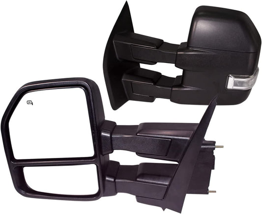 New Updated Pair towing mirror Black Housing fit for 2015 2016 2017 2018 Ford F150