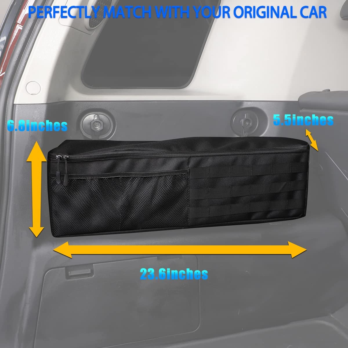 Car Trunk Organizer Compatible with Toyota FJ Cruiser 2007-2021