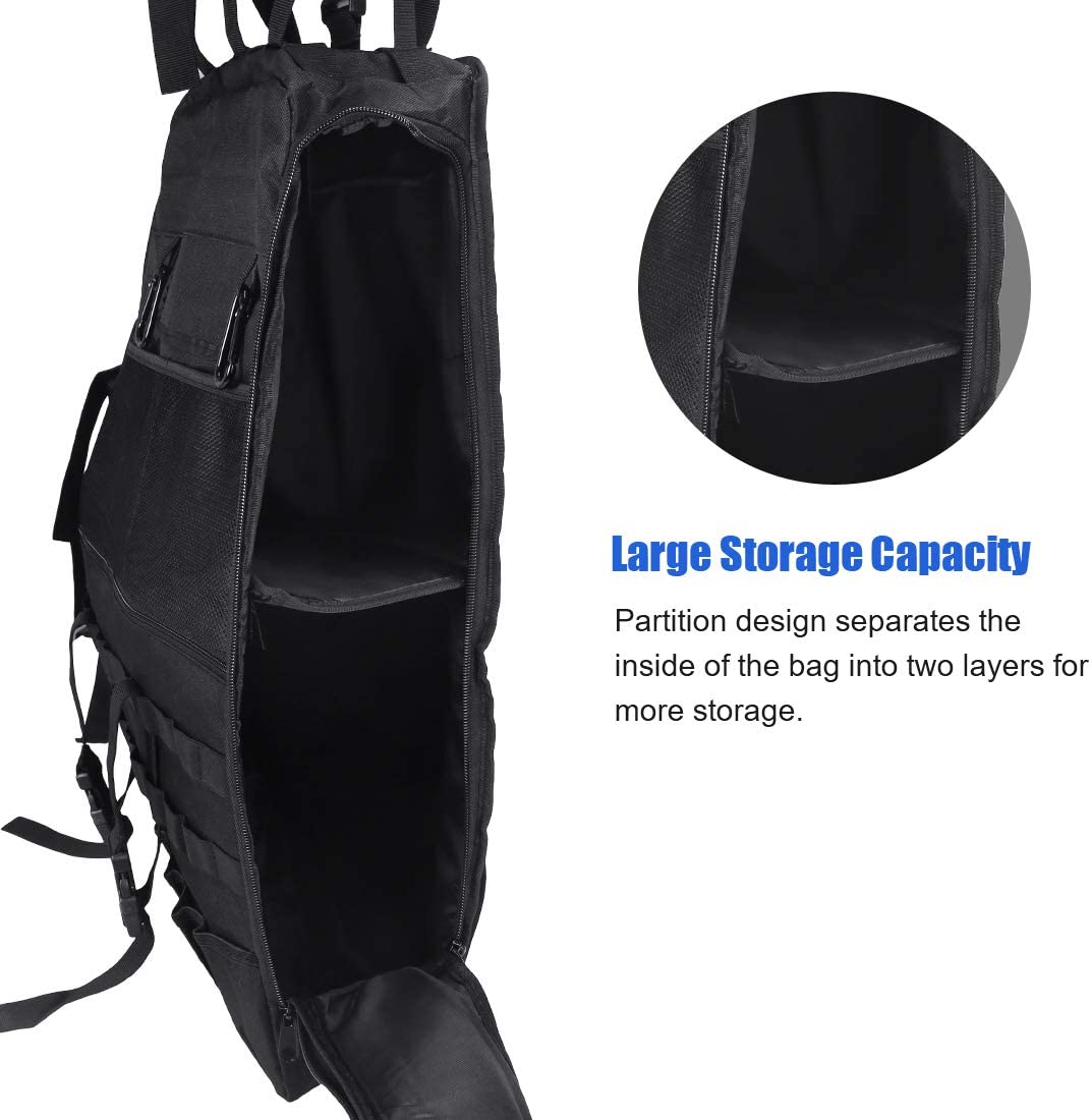 Roll Bar Storage Bag Cargo Cage for 1997-2020 Jeep Wrangler JK TJ LJ & Unlimited JL 4-Door