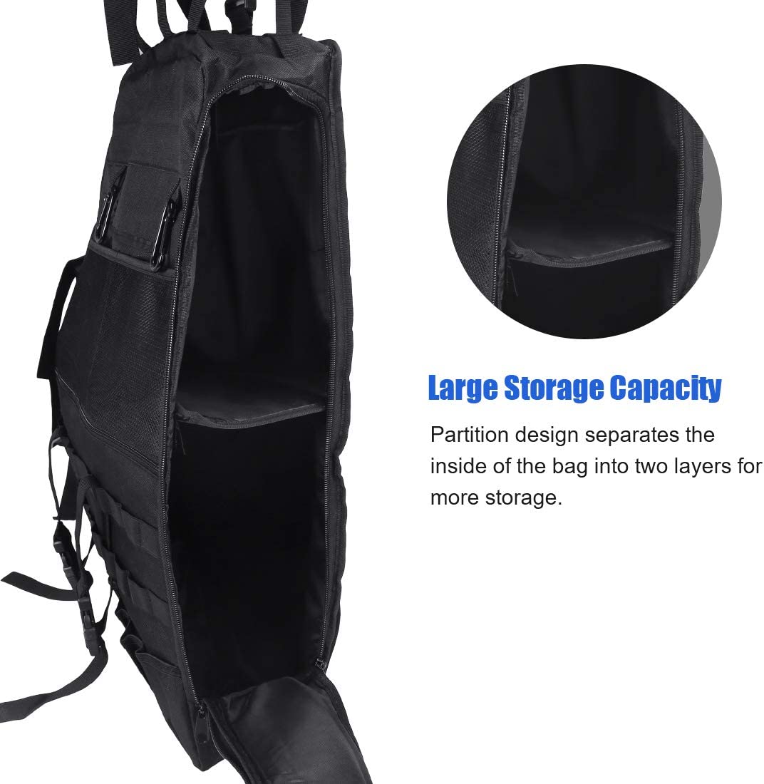 Roll Bar Storage Bag Cargo Cage for 1997-2020 Jeep Wrangler JK TJ LJ & Unlimited JL 4-Door - OHMU
