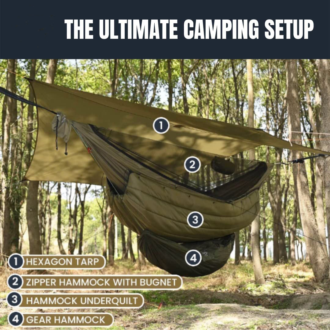 Double Camping Hammock Underquilt for Hammock Camping