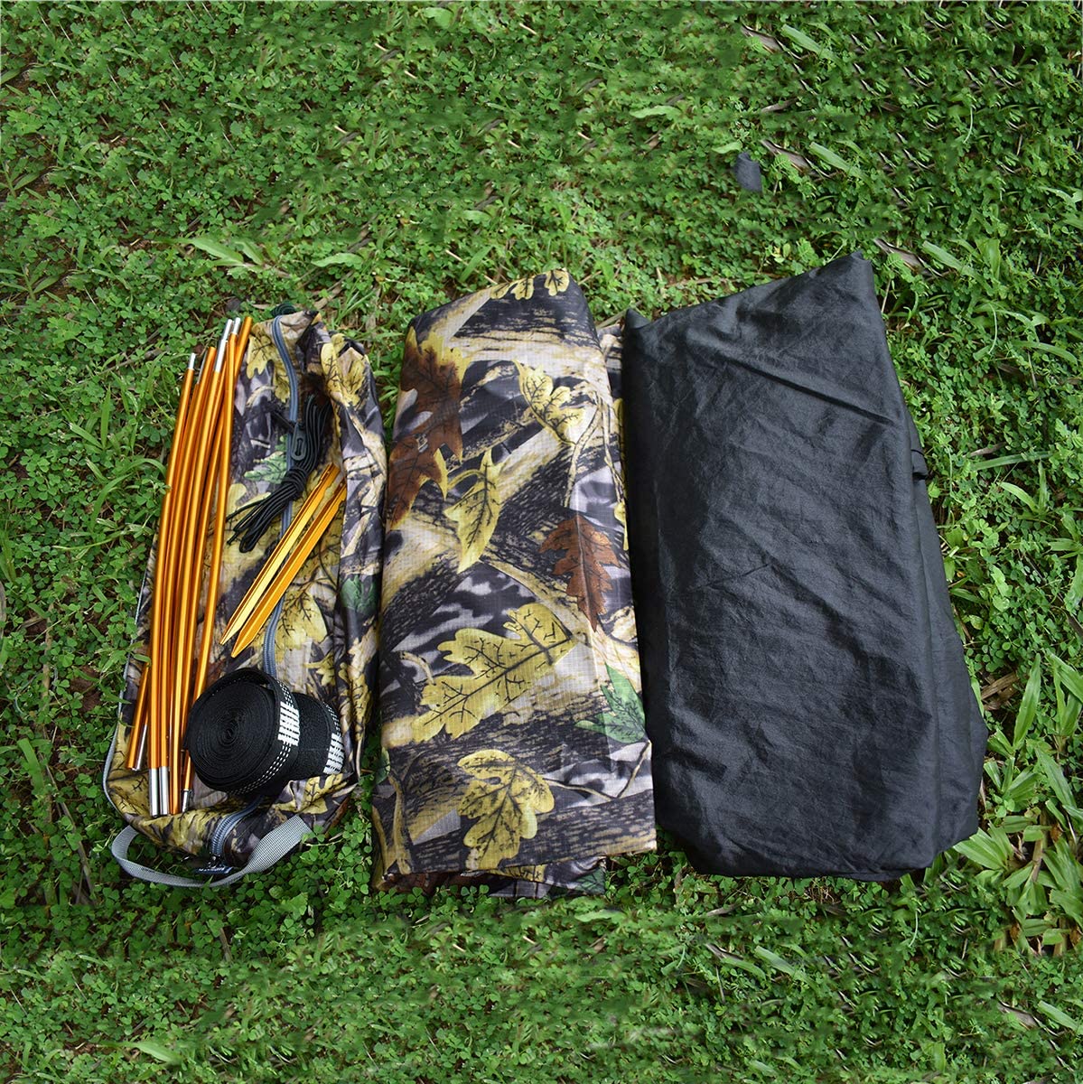 4 Ways for Using 440lbs Camping Hammock Tent with Mosquito Net and Rain Fly Cover - OHMU