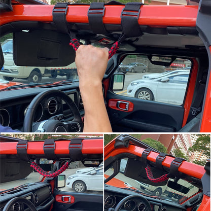 Roll Bar Grab Handles for Jeep Wrangler YJ TJ JK JKU JL JLU Gladiator JT 1955-2022 - OHMU