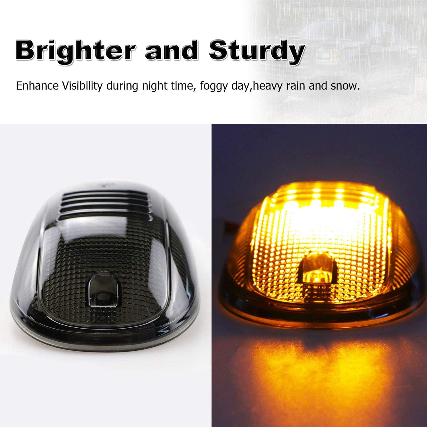 Cab Roof Marker Lights for 2003-2016 Dodge Ram 1500 2500 3500