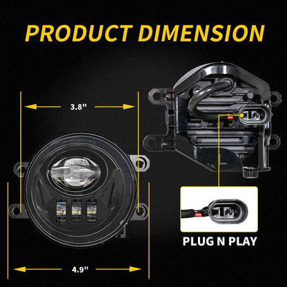 New LED Fog Lights for 2016-2022 Tacoma 2014-2022 4Runner 2014-2019 Tundra Truck - OHMU