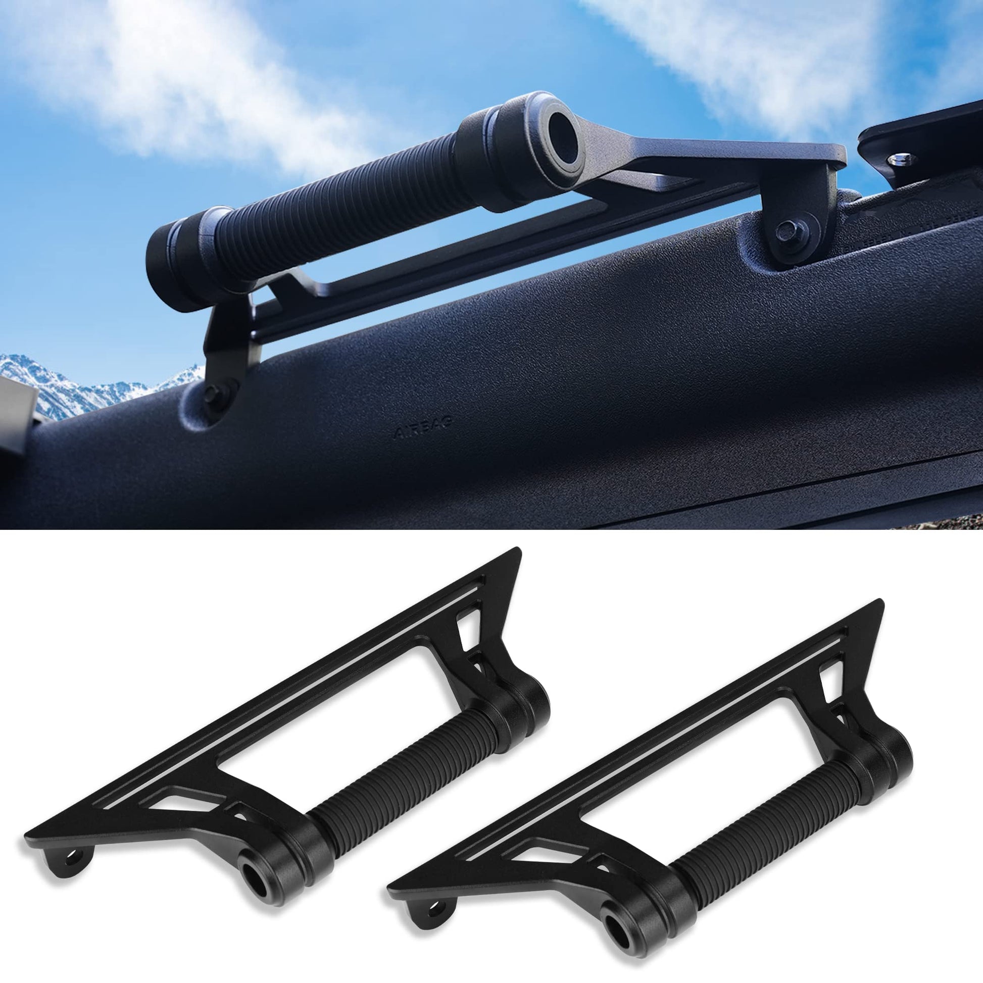 Updated Aluminum Grab Handles for Ford Bronco 2024 2023 2022 2021 2/4 Door - OHMU
