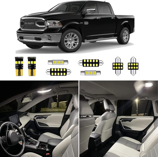 12pcs Ram Interior Led Lights Replacement for 2009-2018 Dodge Ram 1500 2500 3500