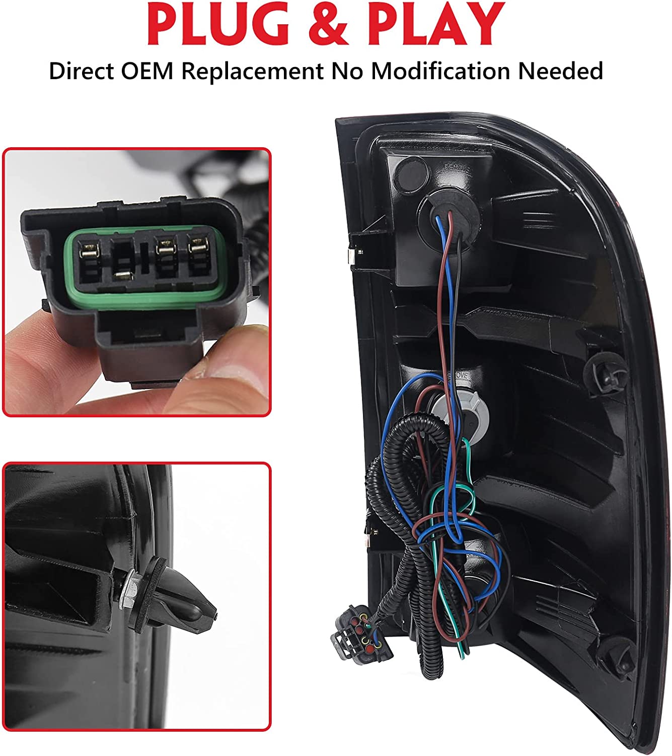 Taillight Compatible with 2007-2013 Chevy Silverado