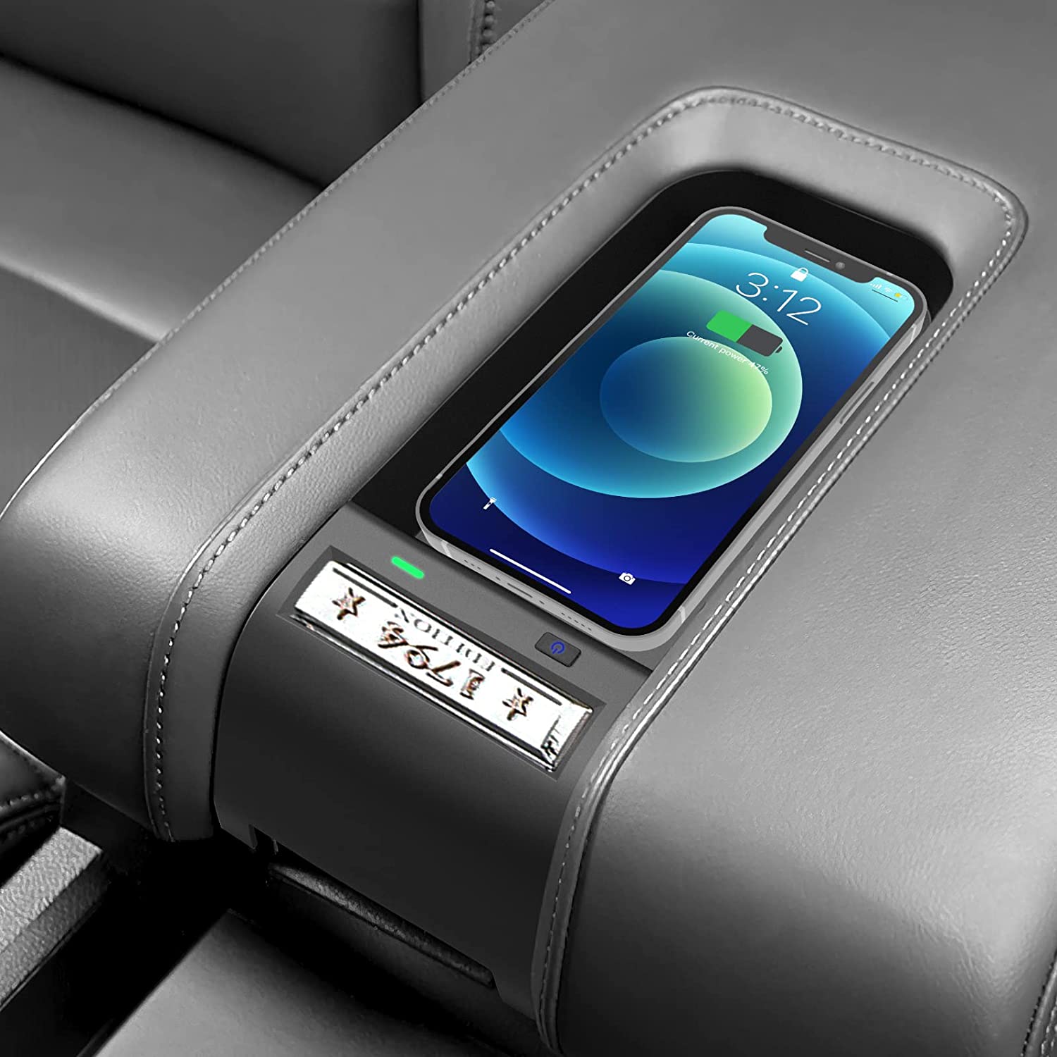Center Console Wireless Charger for Toyota Tundra 2014 2015 2016 2017 2018 2019 2020 2021 - OHMU