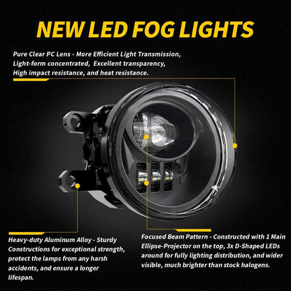 New LED Fog Lights for 2016-2022 Tacoma 2014-2022 4Runner 2014-2019 Tundra Truck - OHMU