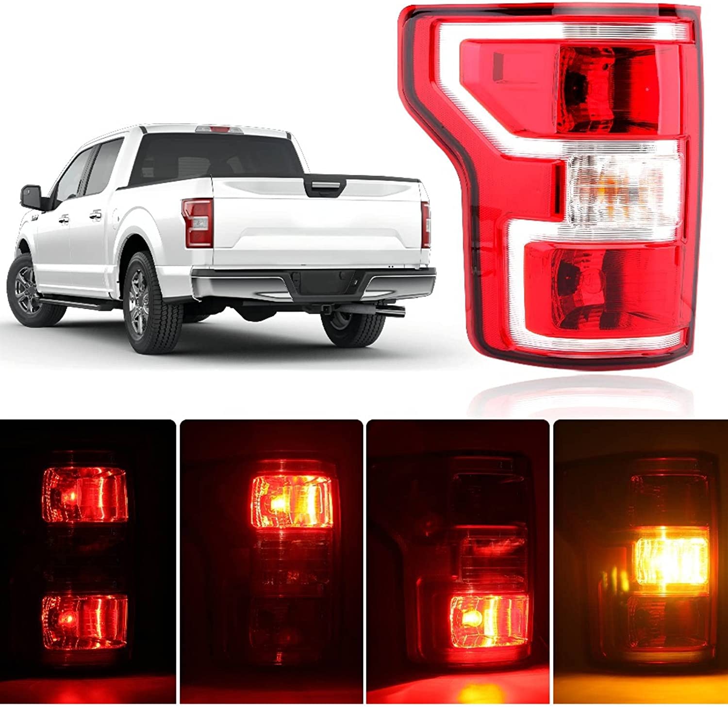 Brake Tail Light Rear Lamp For Ford F150 2018 2019 2020 - OHMU