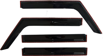 4 Piece Set Rain Guards Compatible with 2018 - 2024 Jeep JL & Jeep Gladiator JT