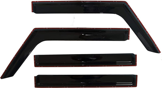 4 Piece Set Rain Guards Compatible with Jeep JL 2018 - 2023 & Jeep Gladiator JT 2020 - 2023