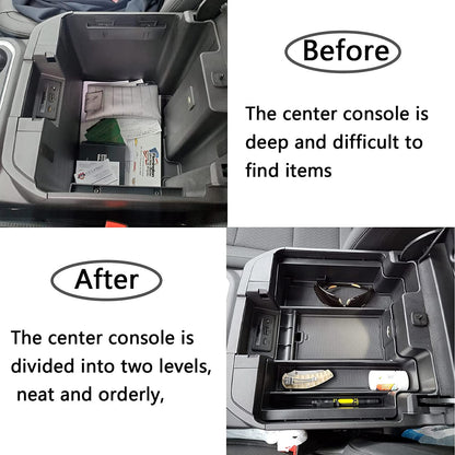 Center Console Organizer Compatible with 2020-2023 Silverado/Sierra 2500/3500HD