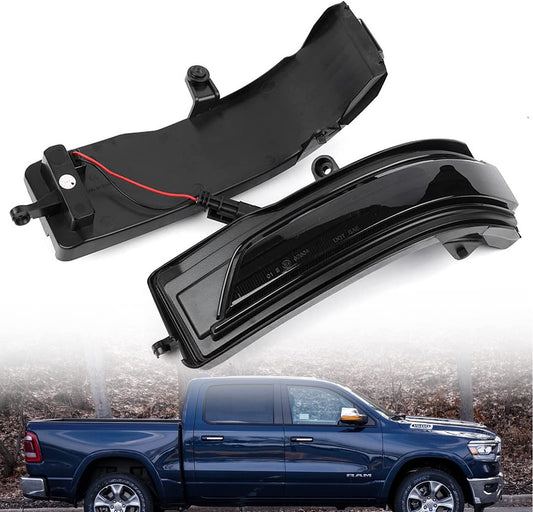 5th Gen Sequential LED Side Mirror Marker Lights for 2019-2022 Dodge RAM 1500 Pickup