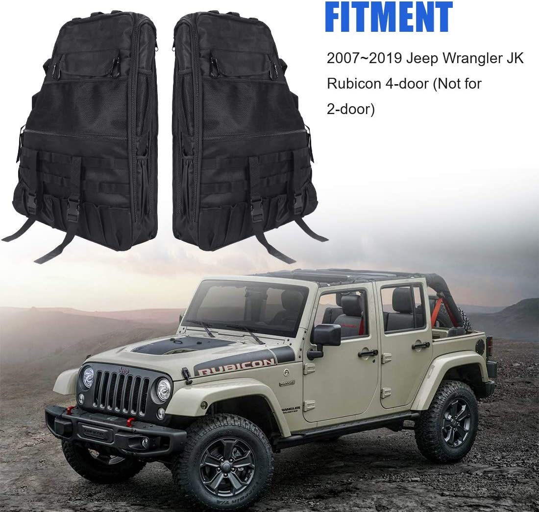 Roll Bar Storage Bag Cargo Cage for 1997-2020 Jeep Wrangler JK TJ LJ & Unlimited JL 4-Door - OHMU