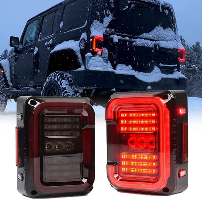 LED Tail Lights Compatible with Jeep Wrangler JK JKU 2007-2018 - OHMU