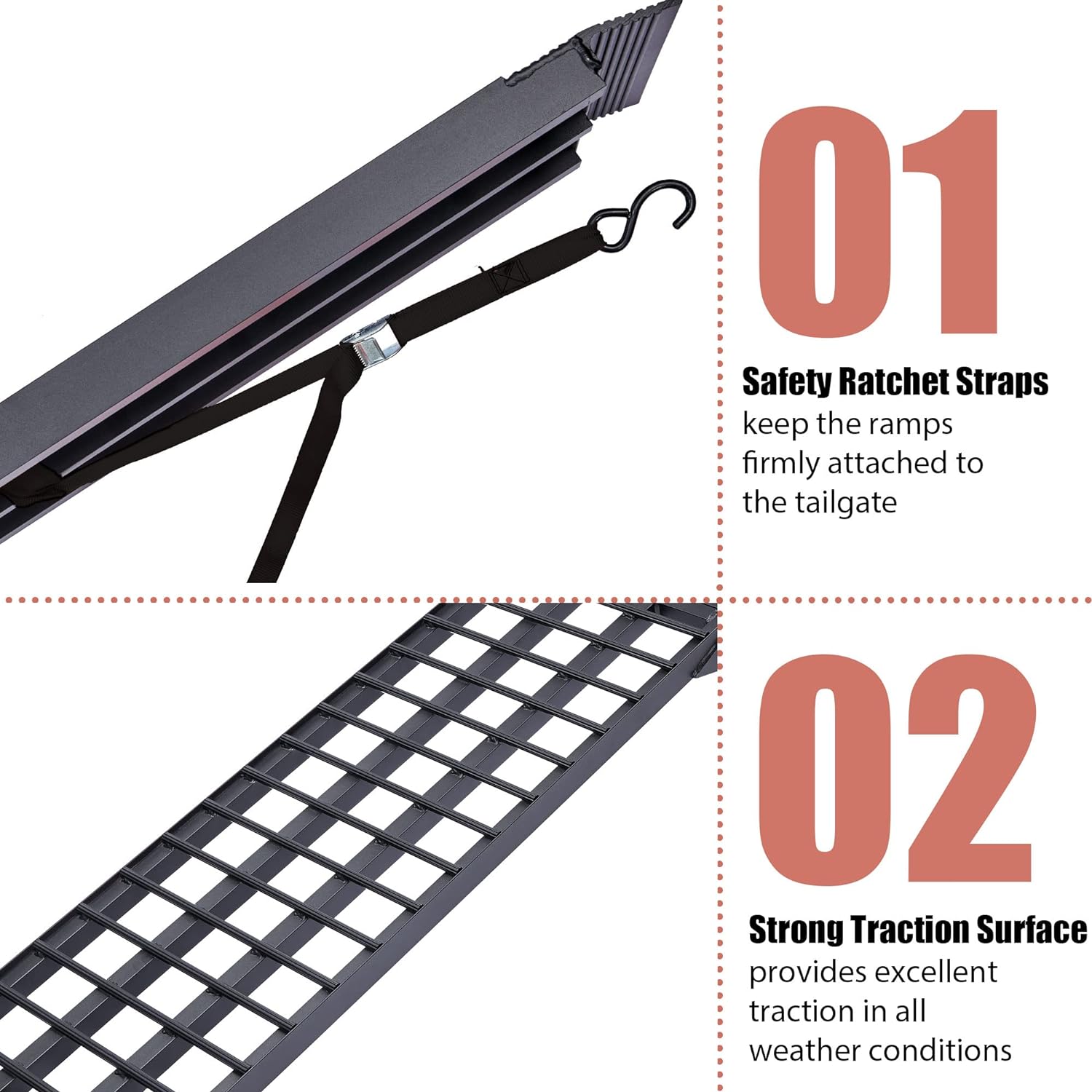 Motorcycle Ramp, ATV Ramp for Pickup Trucks - OHMU