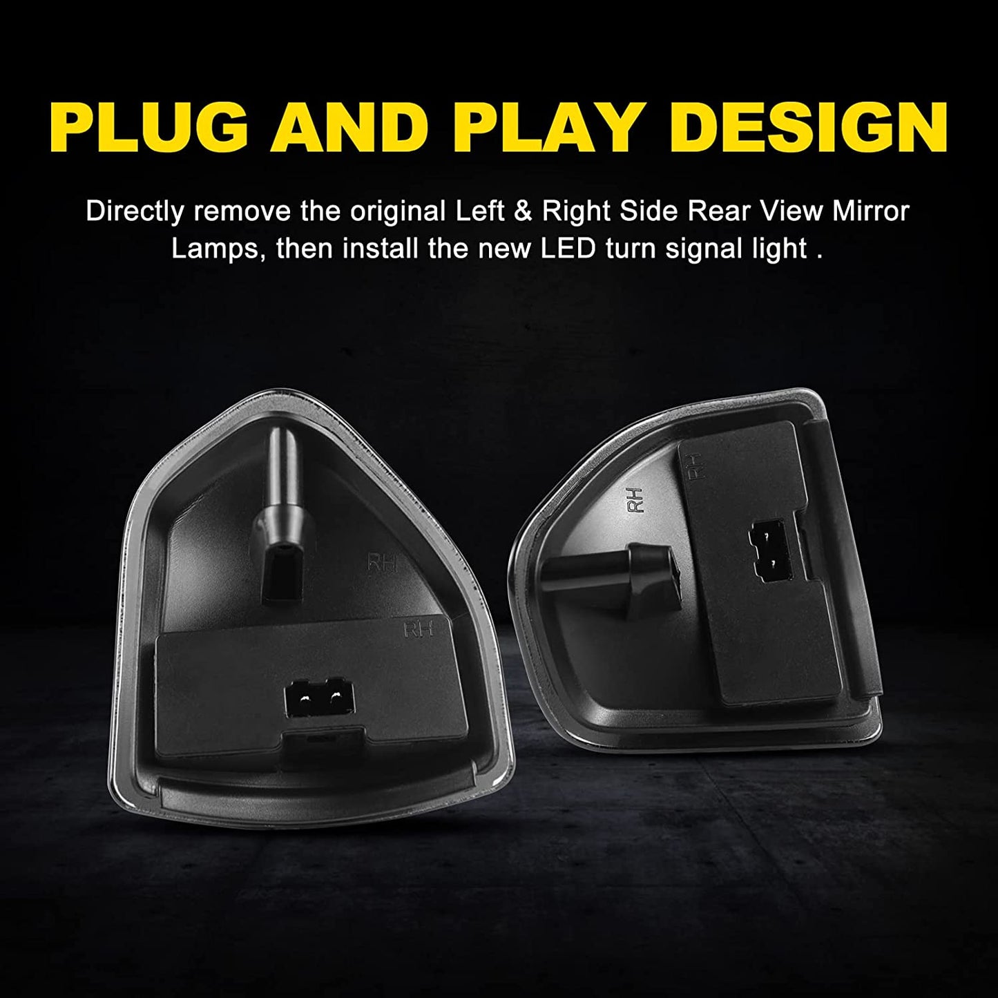 LED Side Towing Mirror Indicator Light for 2010-2018 Dodge RAM 1500 2500 3500 - OHMU