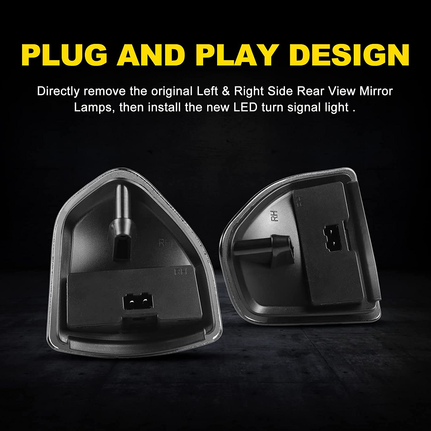LED Side Towing Mirror Indicator Light for 2010-2018 Dodge RAM 1500 2500 3500 - OHMU