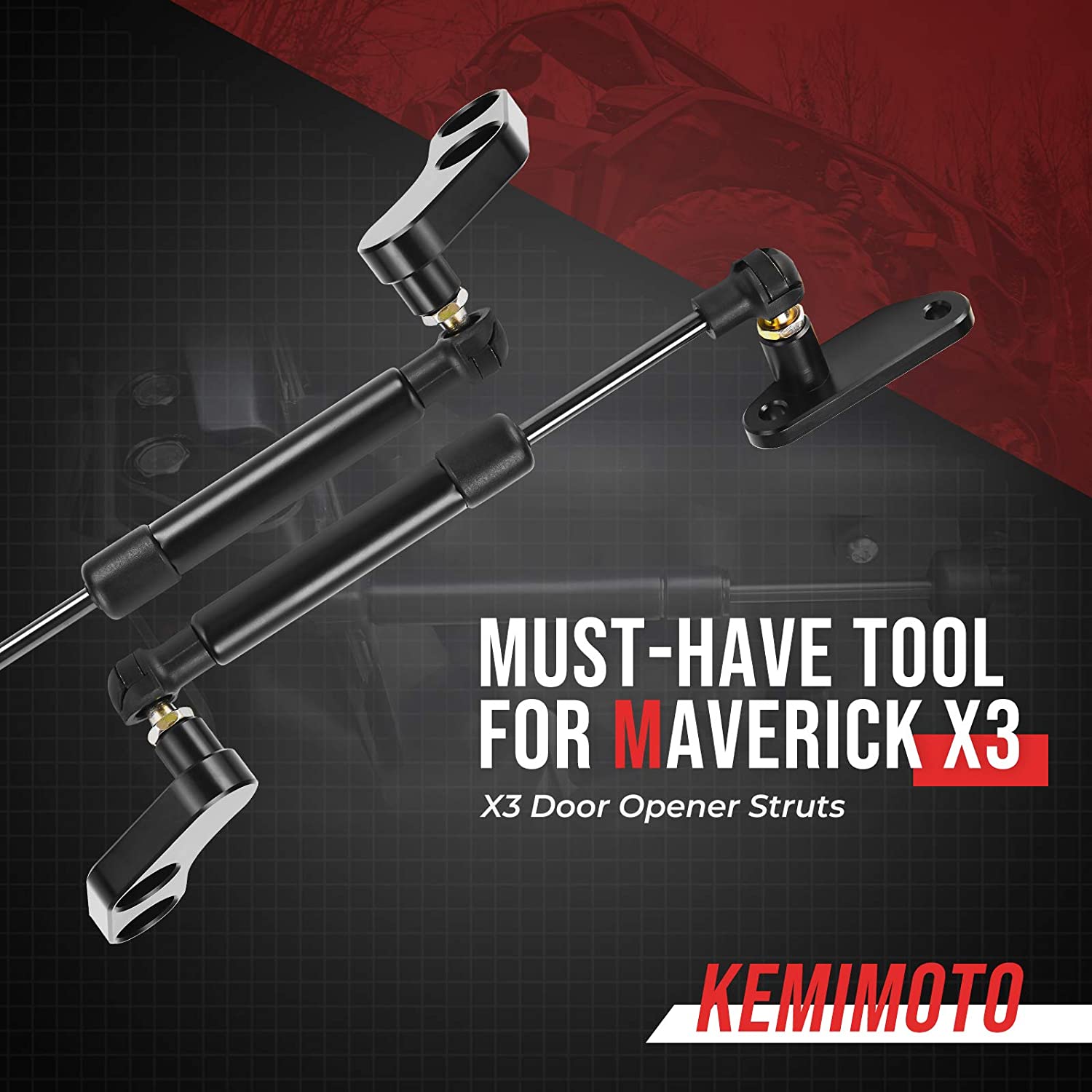 X3 Door Opener Kits Door Shocks Struts Compatible with 2017-2022 Can Am - OHMU