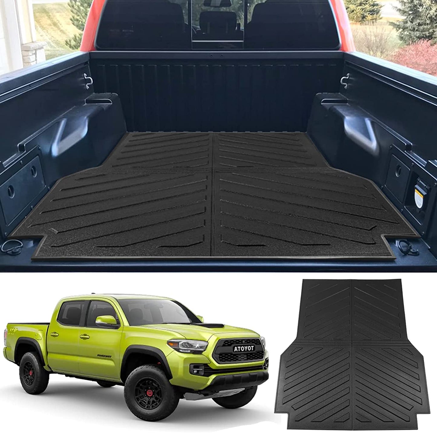 Cargo Bed Mat Fit 2005-2023 Toyota Tacoma