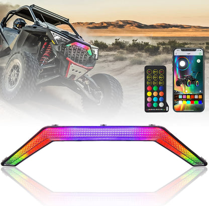Front Accent Light LED Center Grill Fang Light Compatible with 2020 - 2023 Polaris RZR PRO XP / 4 PRO R Turbo R RZR PRO XP Light - OHMU