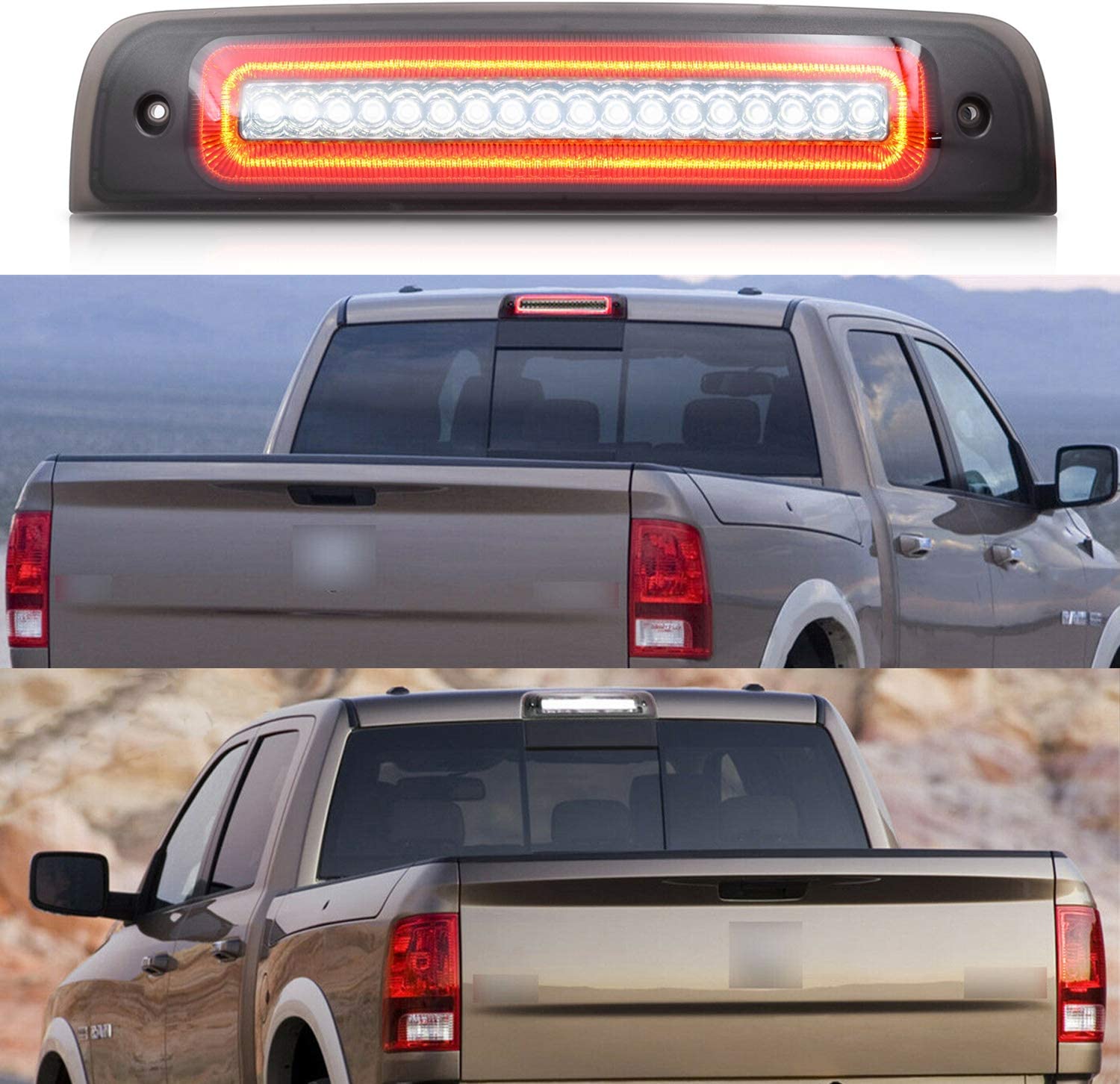 New Upgrade Led Third Brake Light for 2009-2018 Dodge Ram 1500 2500 3500 - OHMU