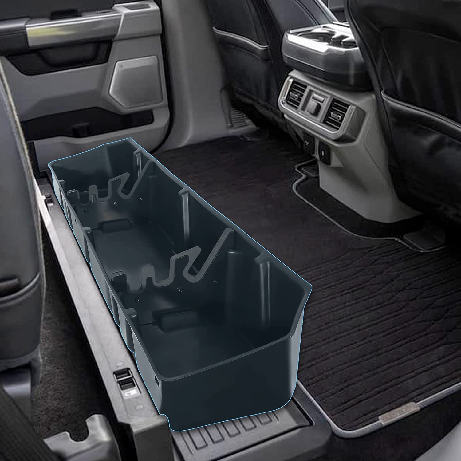 Upgraded Under Seat Storage Box Fit For 2015-2023 Ford F150 SuperCrew Cab & Crew Cab - OHMU