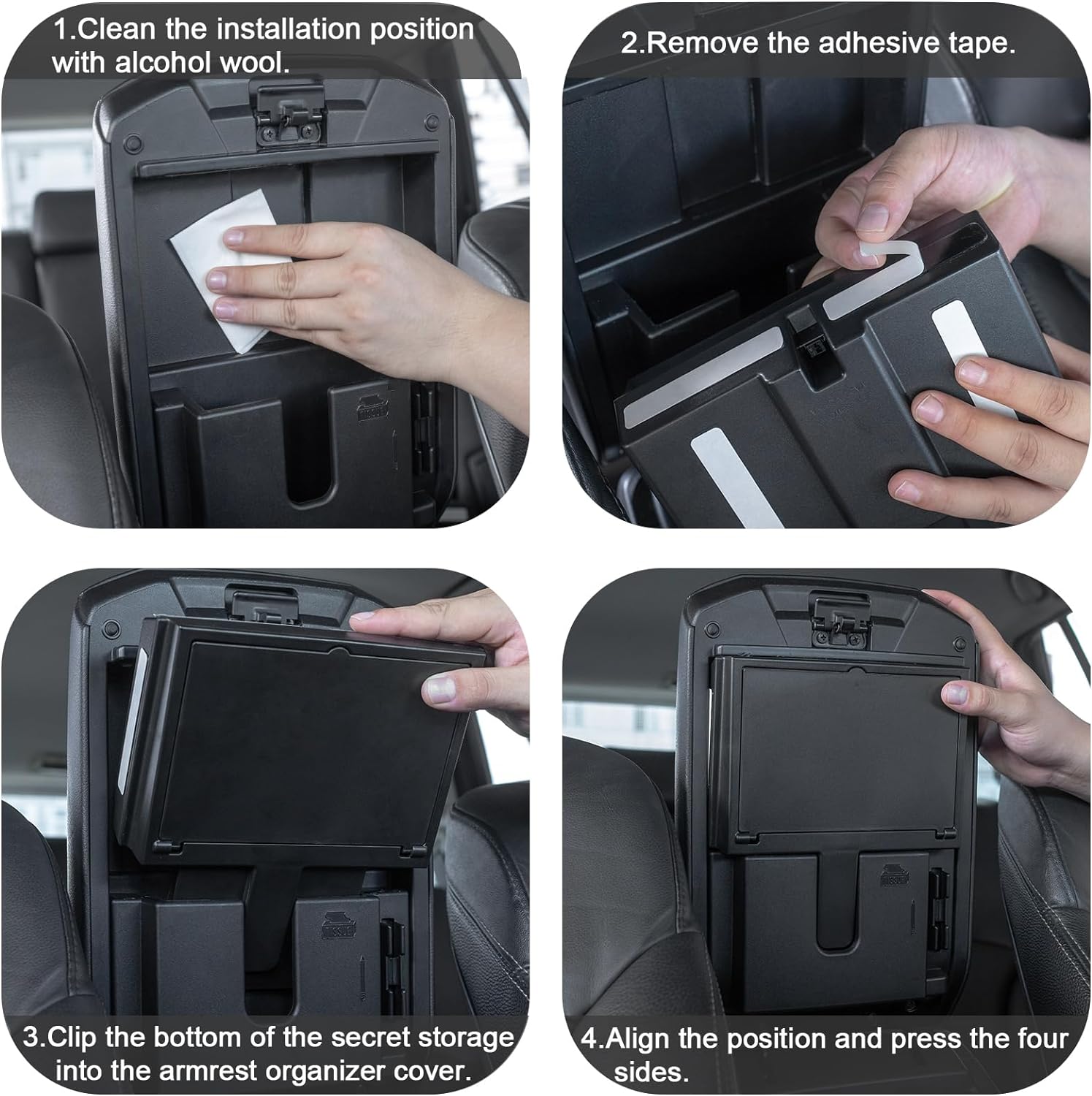 One-Touch Hidden Storage Box for Toyota 4Runner Accessories 2010-2023 2024 - OHMU