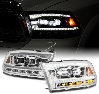 [Factory Upgrade] For 09-18 Dodge Ram 1500 2500 3500 LED DRL Headlights With Light bulbs - OHMU