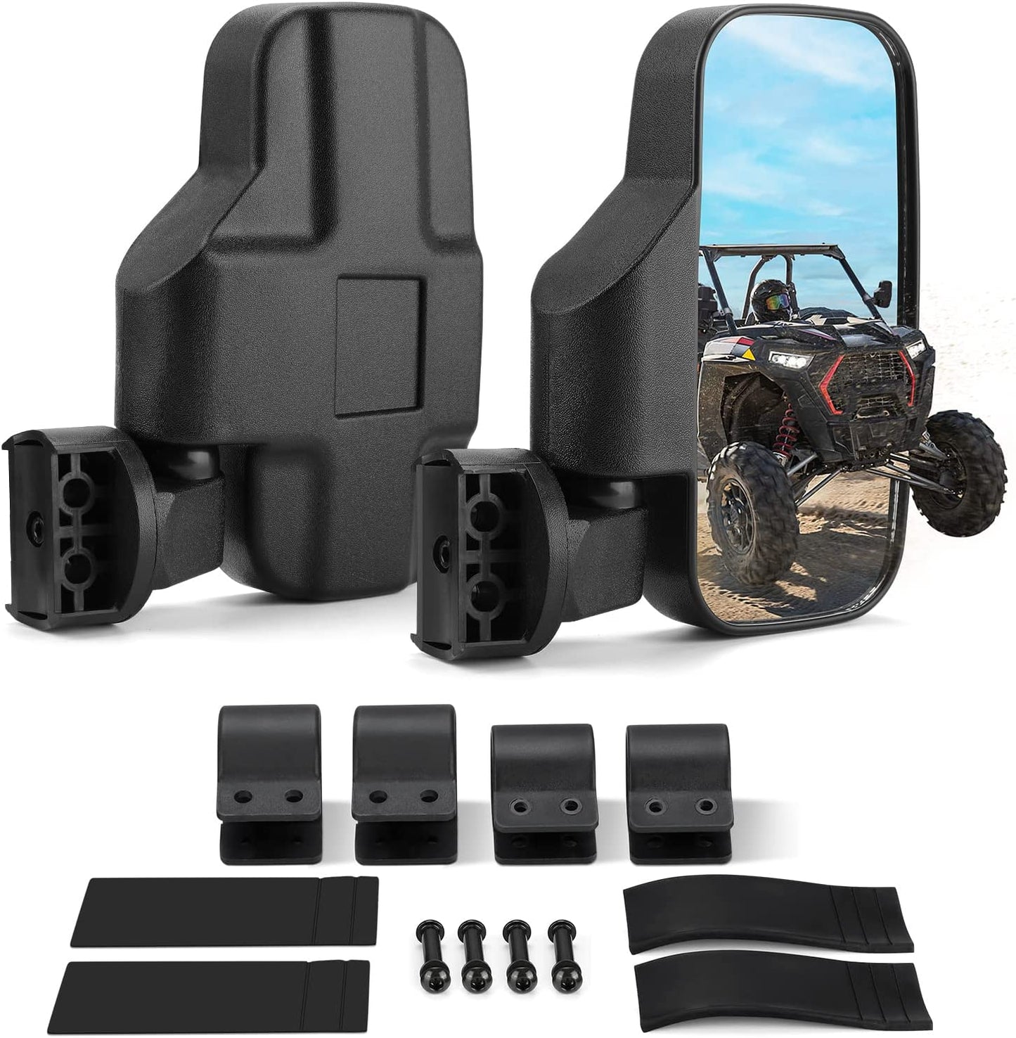UTV Side Mirrors Fits 1.6" - 2" Roll Cage RZR Side Mirror - OHMU