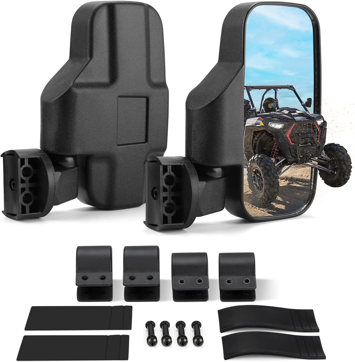 UTV Side Mirrors Fits 1.6" - 2" Roll Cage RZR Side Mirror - OHMU
