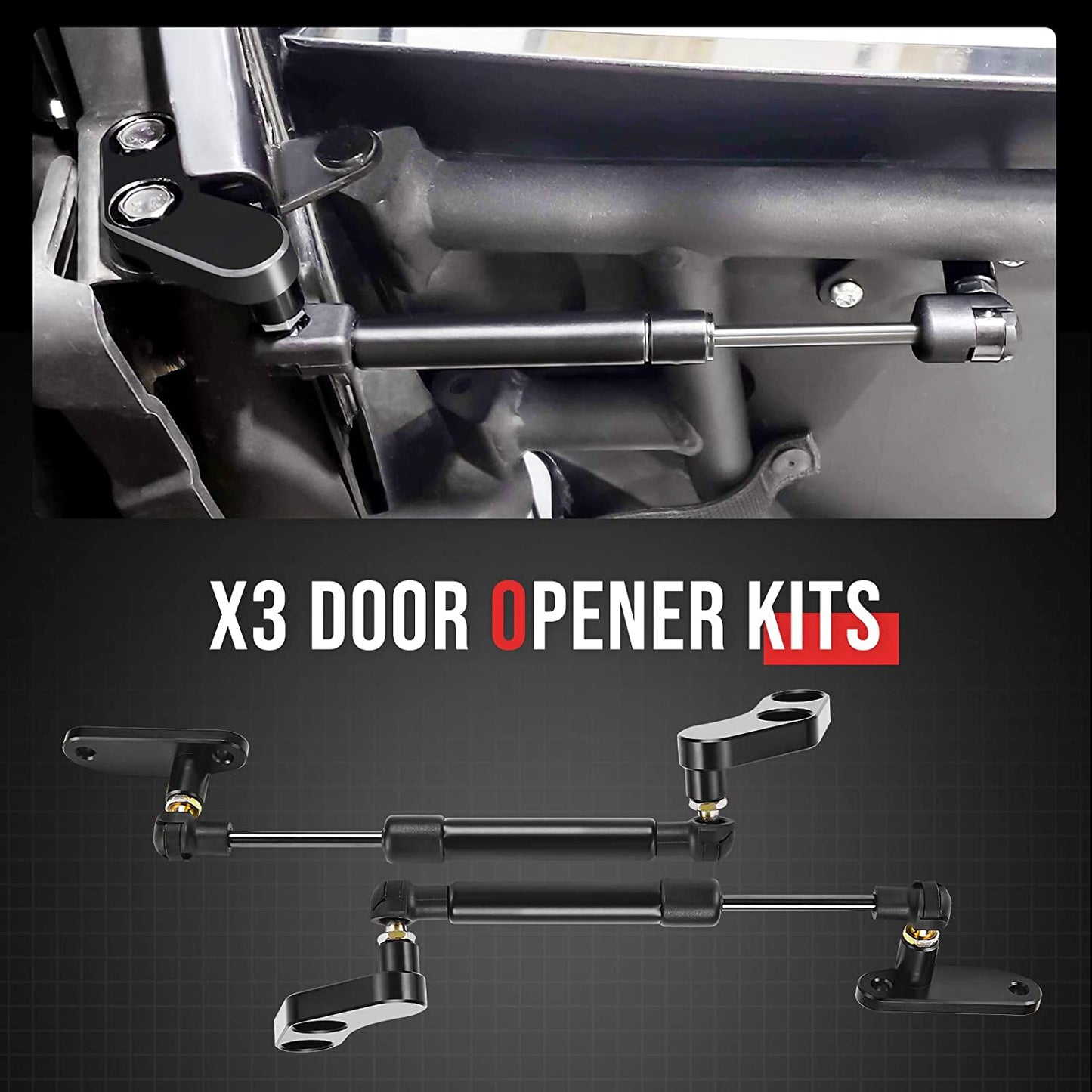 X3 Door Opener Kits Door Shocks Struts Compatible with 2017-2022 Can Am