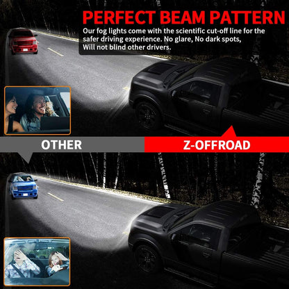 Upgraded 4-1/2 Inch LED Fog Lights Lamps for 2006-2014 Ford F150 - OHMU