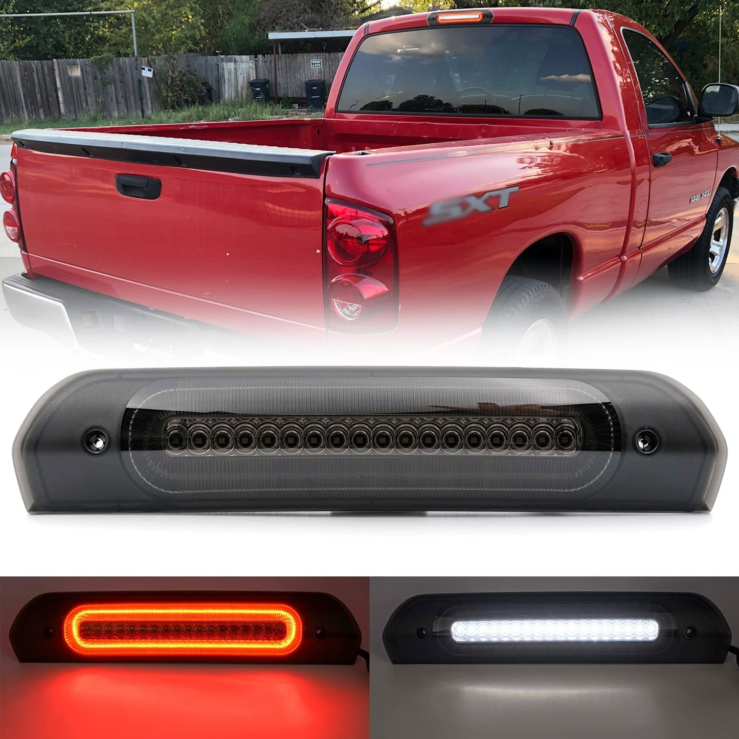 Led Third Brake Light Replacement Fits 2002-2009 Dodge RAM 1500 2500 3500