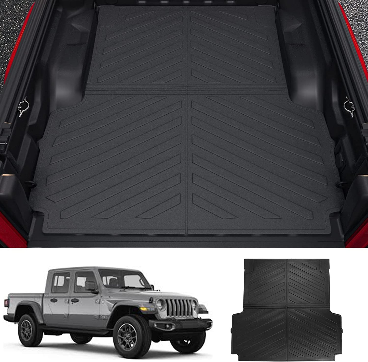 Fit 2020-2023 Jeep Gladiator JT Pickup Truck Bed Mat