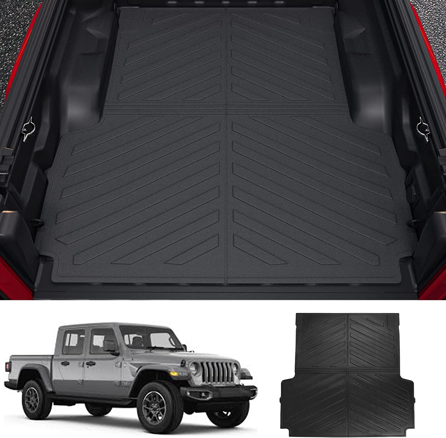 Fit 2020-2023 Jeep Gladiator JT Pickup Truck Bed Mat - OHMU